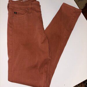 AG Jeans The Farrah Skinny High Rise - Burnt Orange/Teracotta - Fall - Size 28